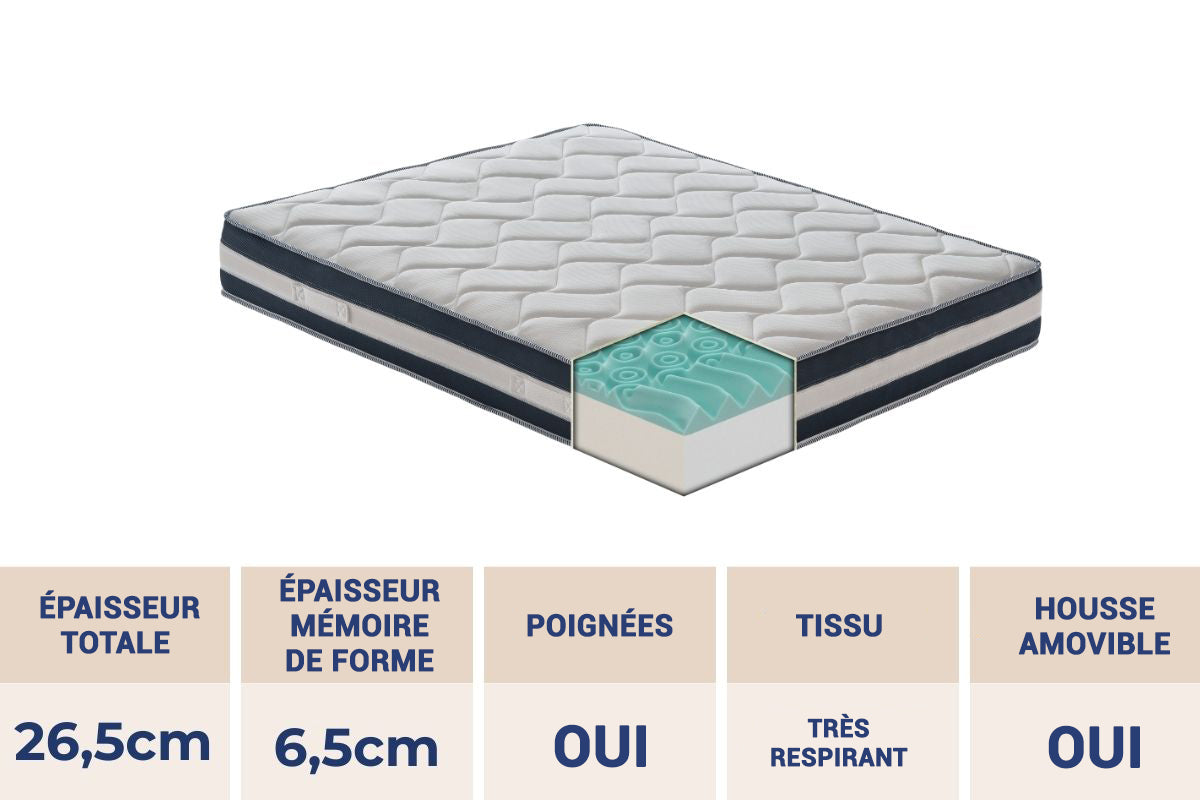 Matelas Camille — Dites adieu aux crampes, retrouvez des nuits légères