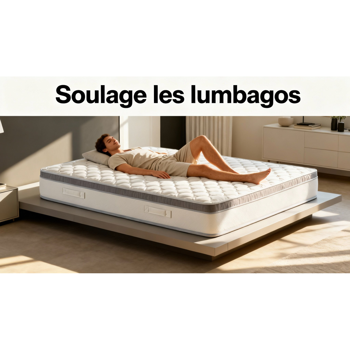 Matelas Joris — Soulagement ciblé du lumbago, nuits enfin apaisées