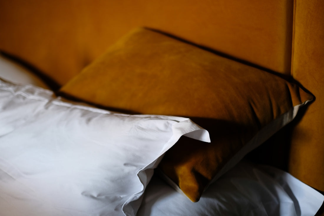 brown throw pillow