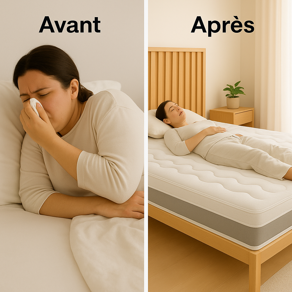 Matelas 100 % Latex Albert — Respirez librement, dormez profondément