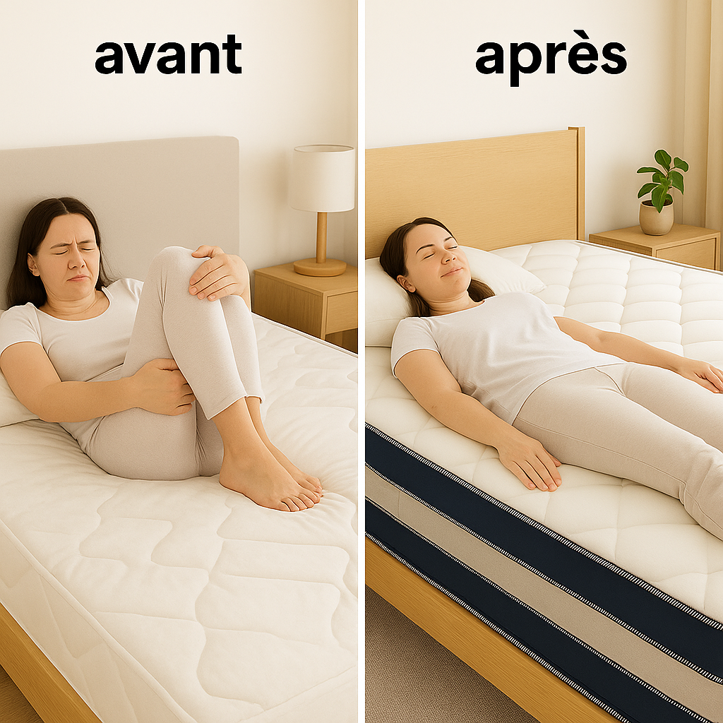 Matelas Camille — Dites adieu aux crampes, retrouvez des nuits légères