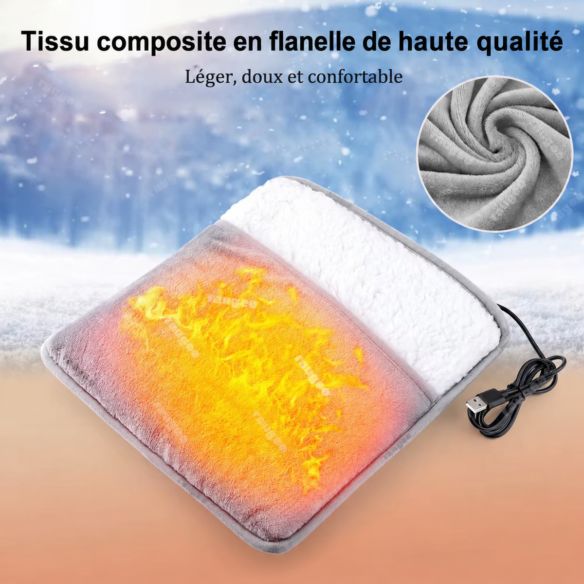 Cocon Chaud — tissu en flanelle doux et confortable