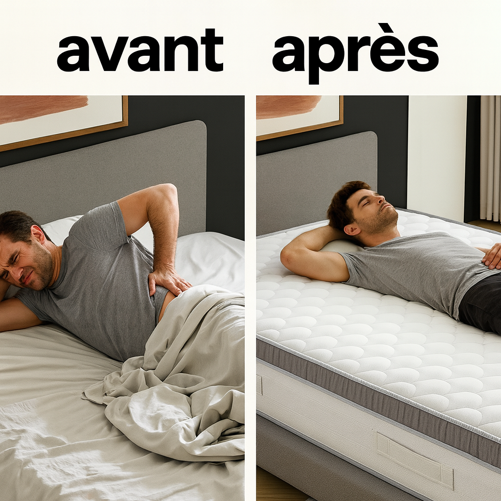 Matelas Joris — Soulagement ciblé du lumbago, nuits enfin apaisées
