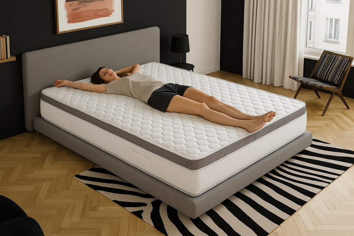 Matelas ressorts mi-ferme Joris