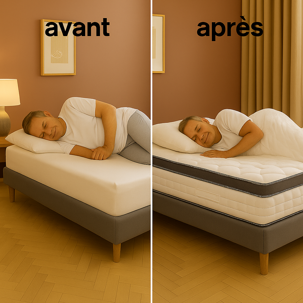 Matelas Pénélope — Circulation plus légère, nuits plus sereines