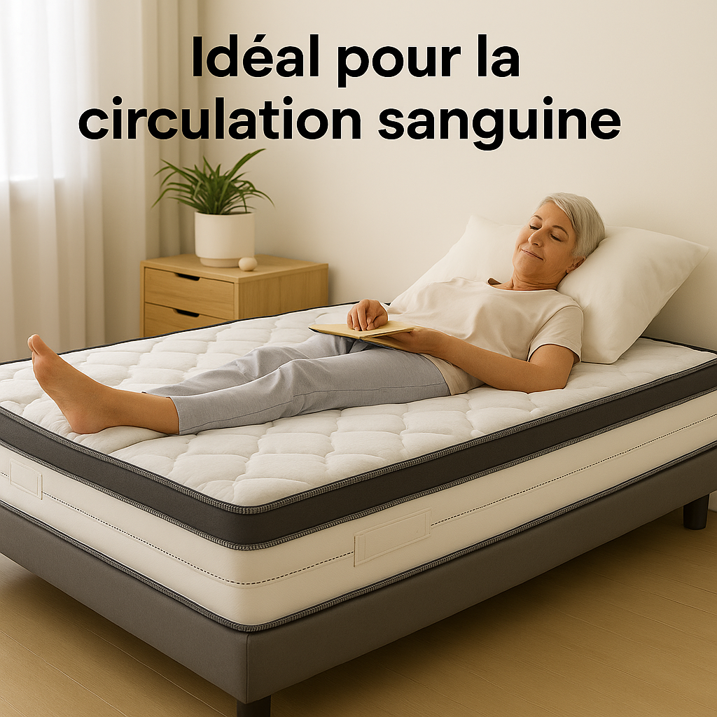 Matelas Pénélope — Circulation plus légère, nuits plus sereines