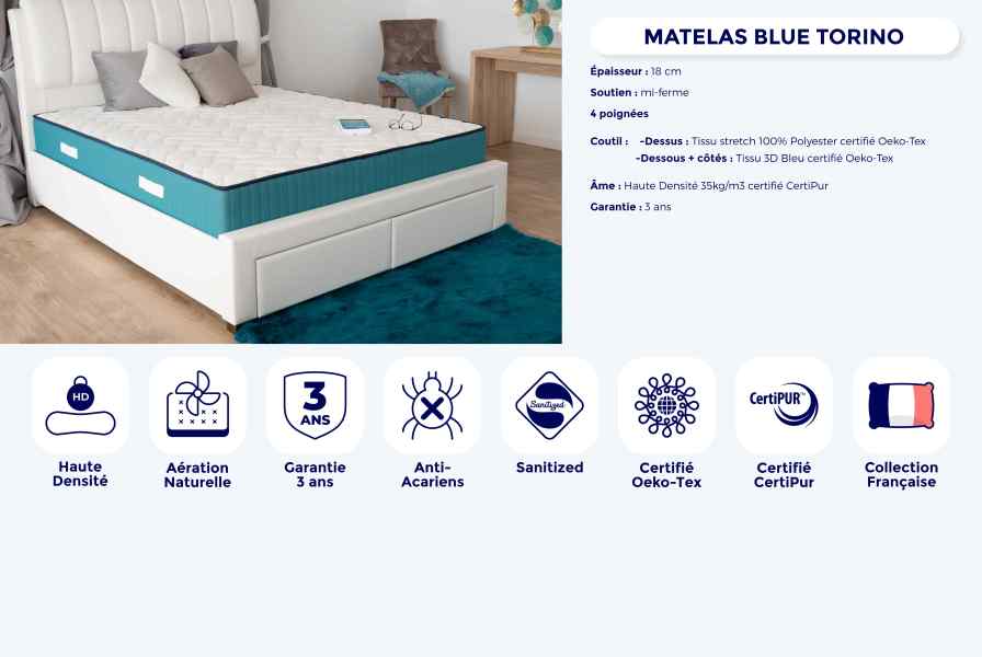 Matelas Blue Torino